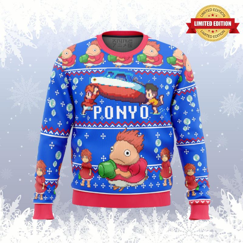 Magical PONYO Ugly Sweaters For Men Women