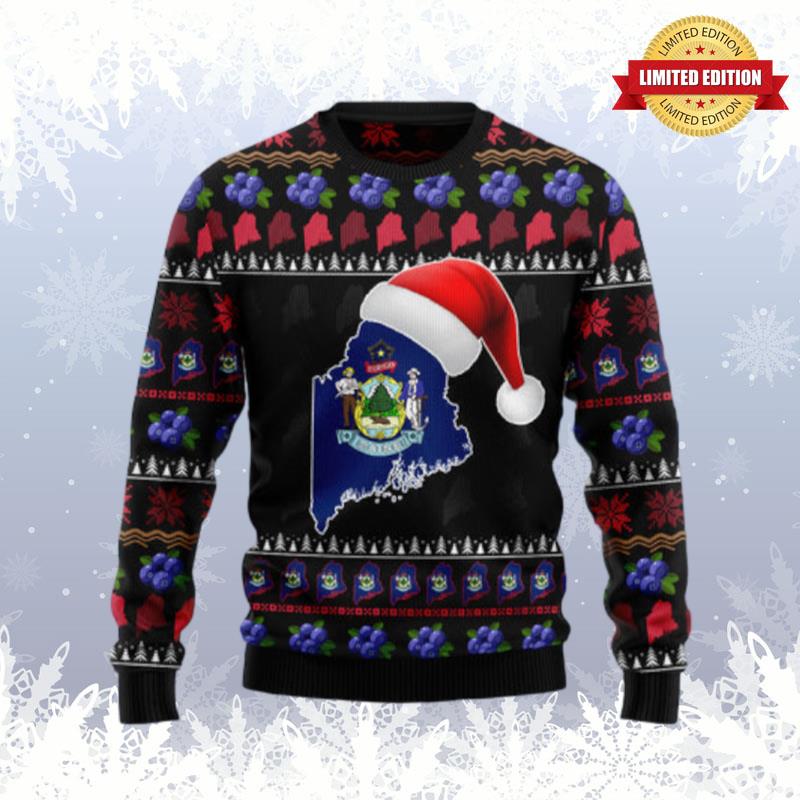 Maine Christmas Ugly Sweaters For Men Women