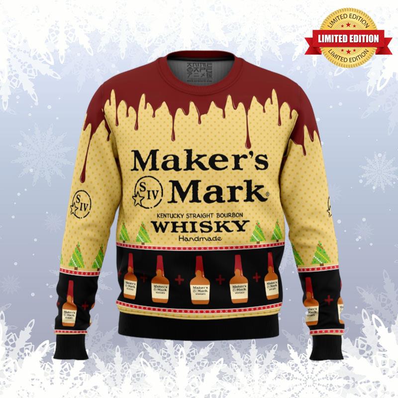 Maker's Mark Whisky Ugly Sweaters For Men Women