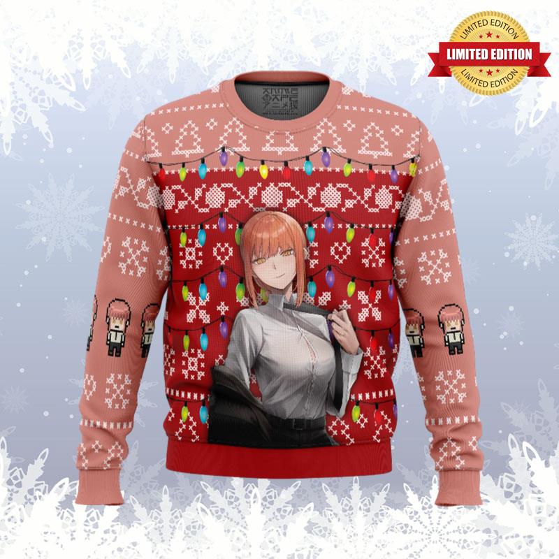 Makima Chainsaw Man Ugly Sweaters For Men Women