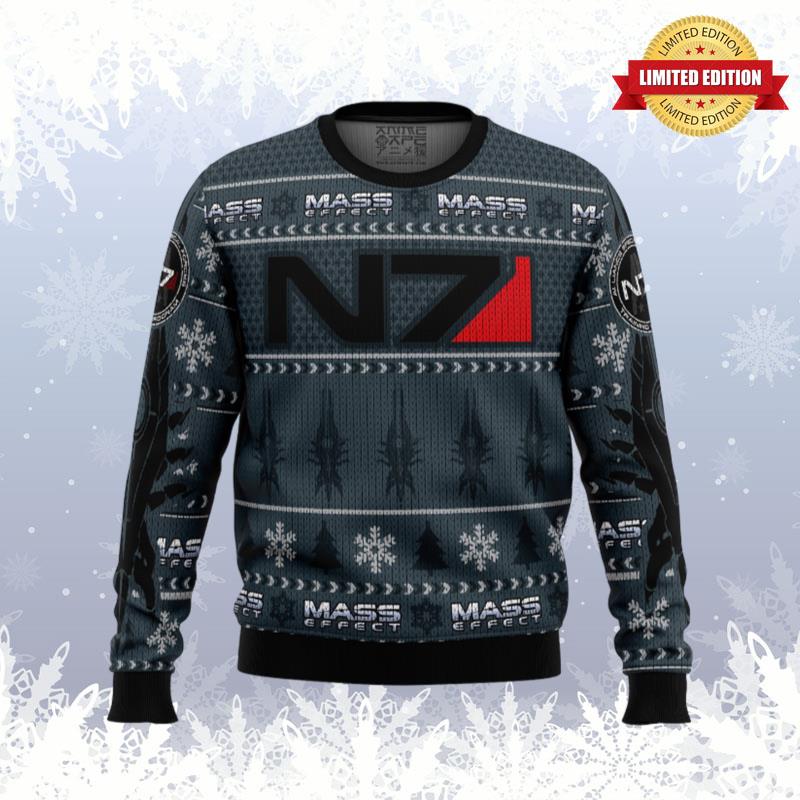 Mass Effect N7 Ugly Sweaters For Men Women