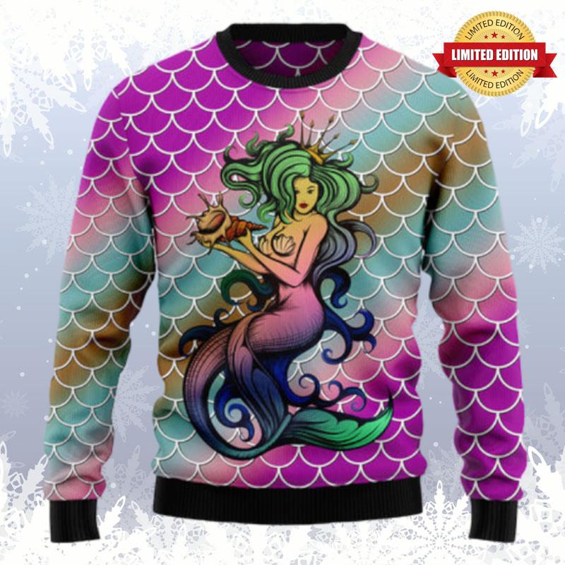 Mermaid Light Ugly Sweaters For Men Women
