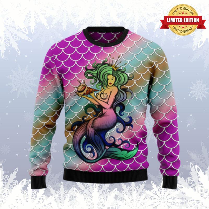 Mermaid Light Ugly Sweaters For Men Women