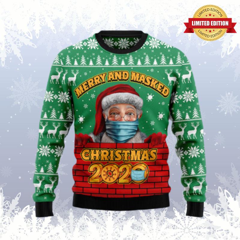 Merry And Masked Ugly Sweaters For Men Women