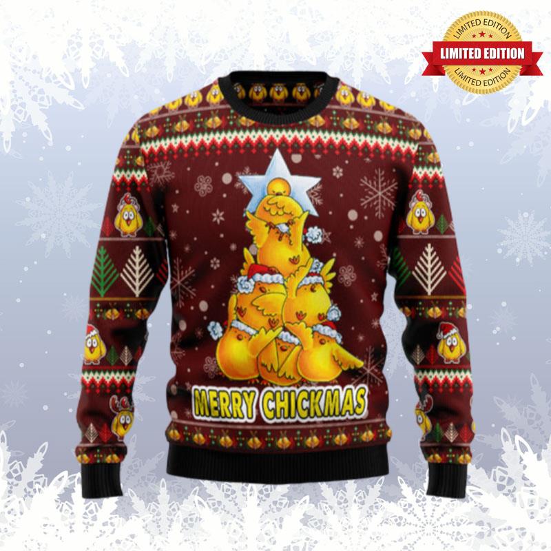 Merry Chickmas Ugly Sweaters For Men Women