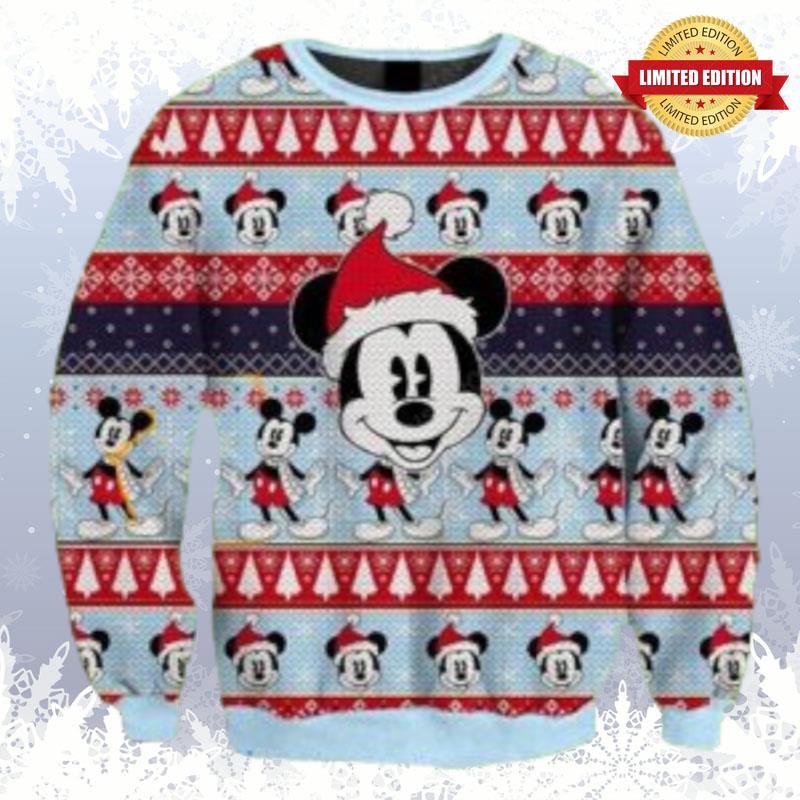 Merry Christmas Disney Mickey Thanksgiving Ugly Sweaters For Men Women