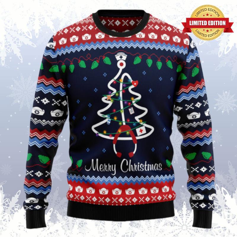 Merry Christmas Nurse Ugly Sweaters For Men Women