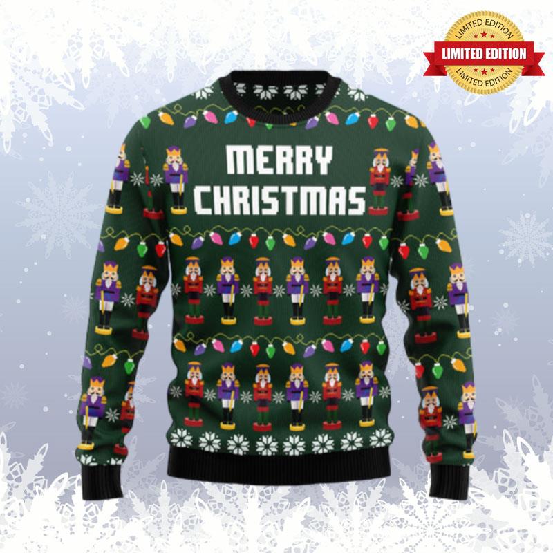 Merry Christmas Nutcracker Ugly Sweaters For Men Women