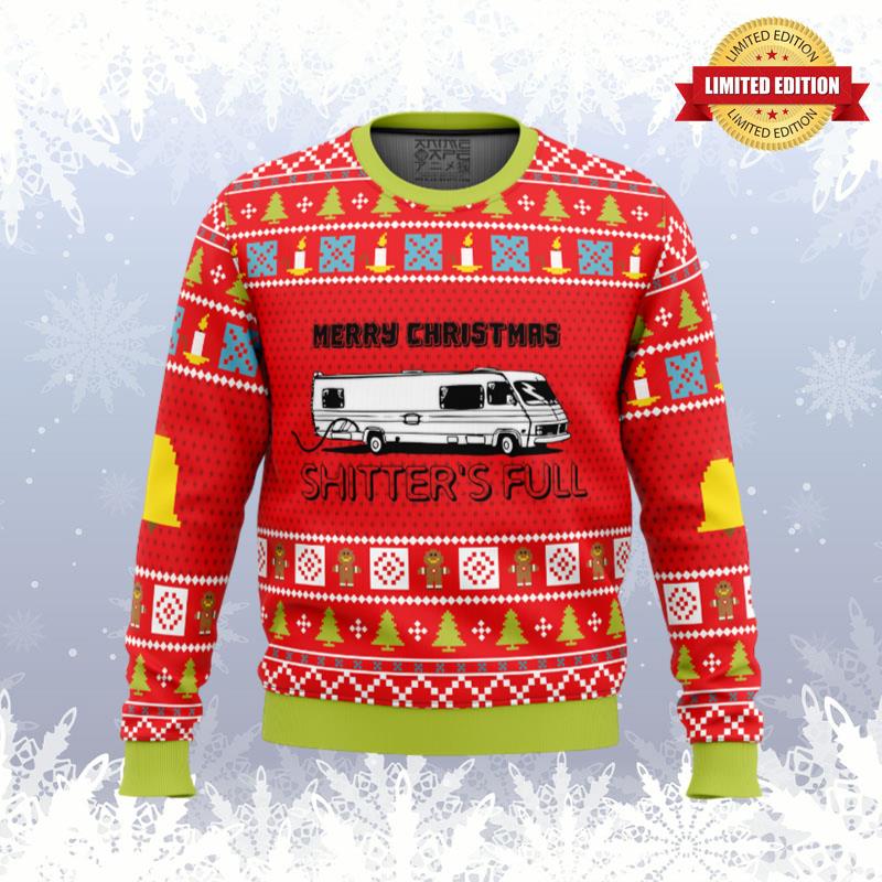 Merry Christmas Shitter's Full Ugly Sweaters For Men Women