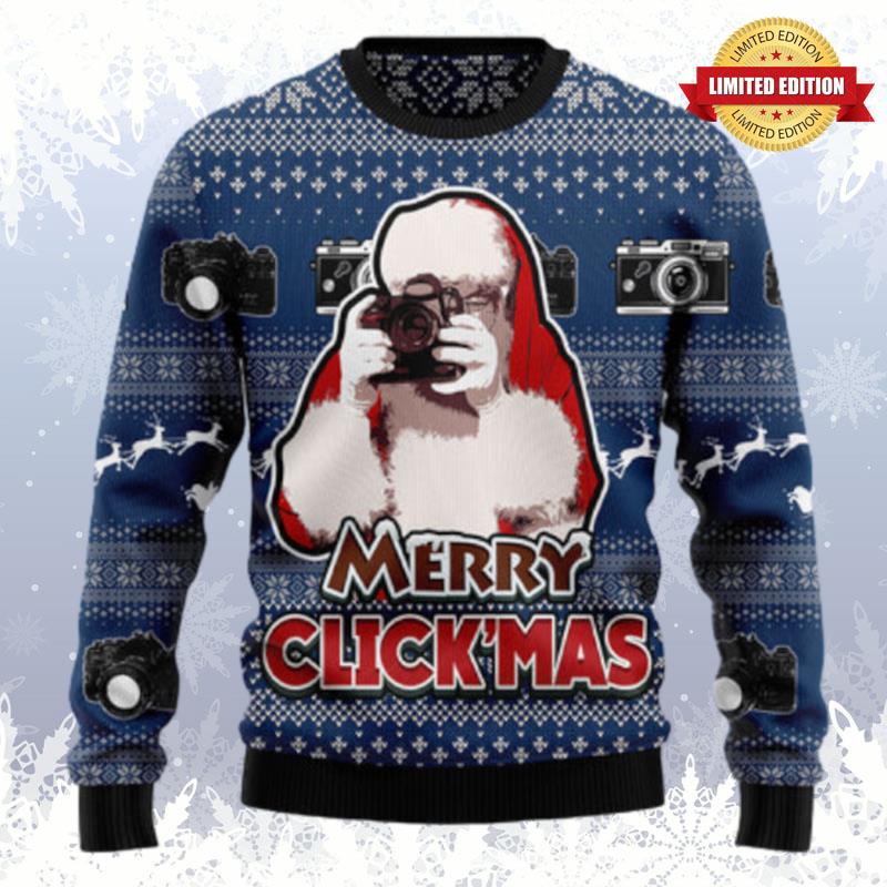 Merry Clickmas Ugly Sweaters For Men Women