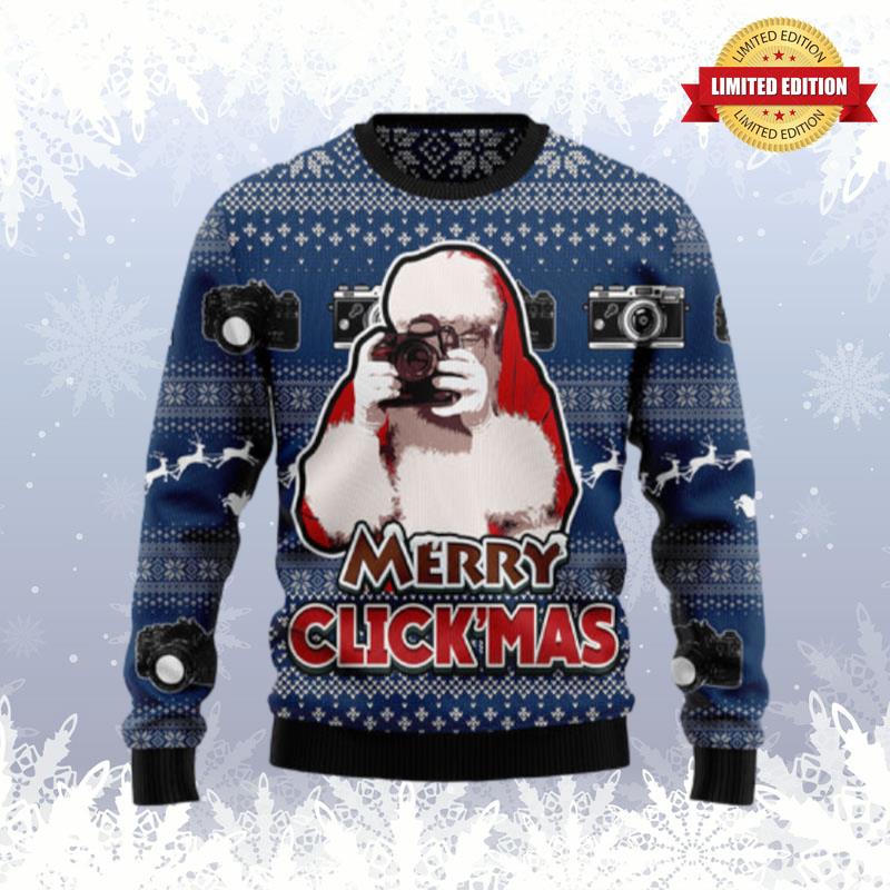 Merry Clickmas Ugly Sweaters For Men Women