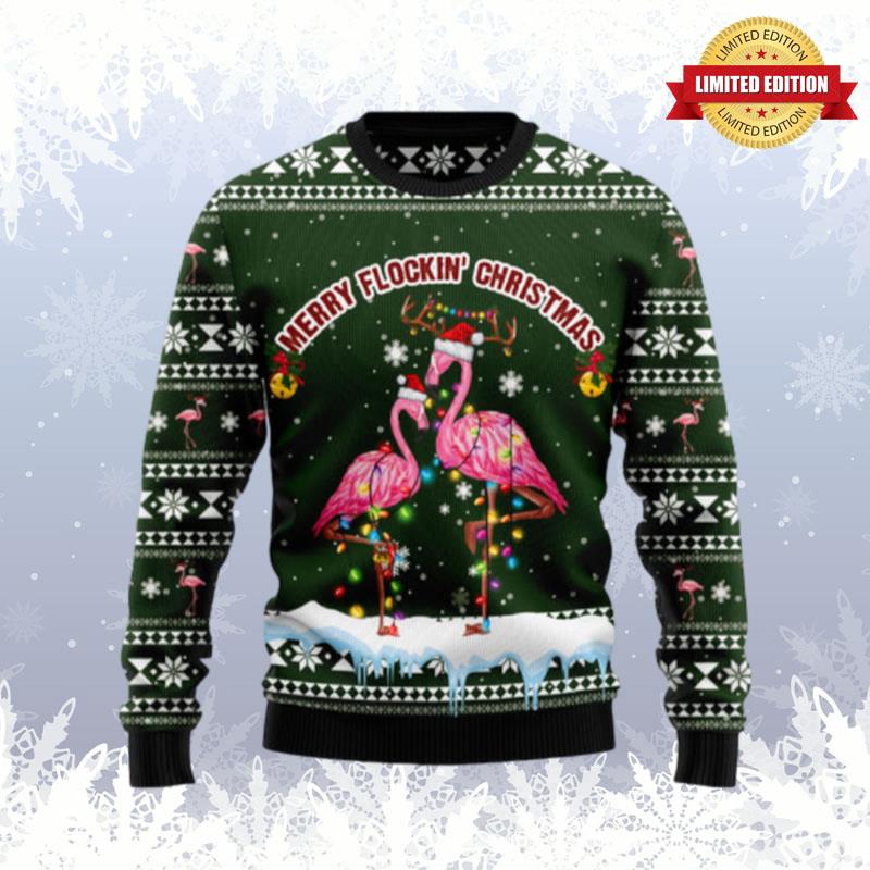 Merry Flockin Christmas 2 Ugly Sweaters For Men Women