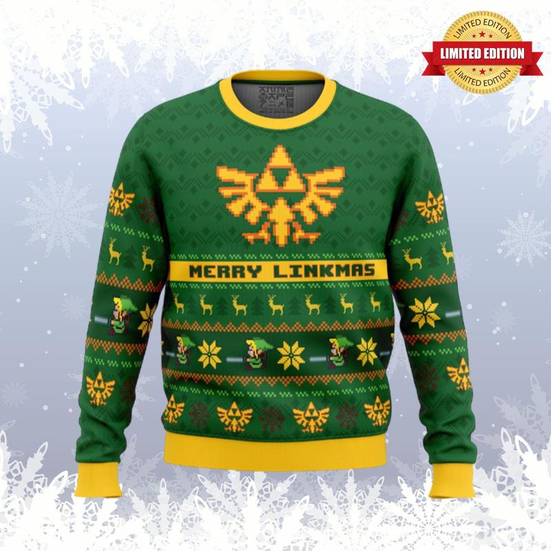 Merry Linkmas Legend Of Zelda Ugly Sweaters For Men Women