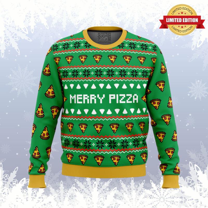 Merry Pizza Ugly Sweaters For Men Women