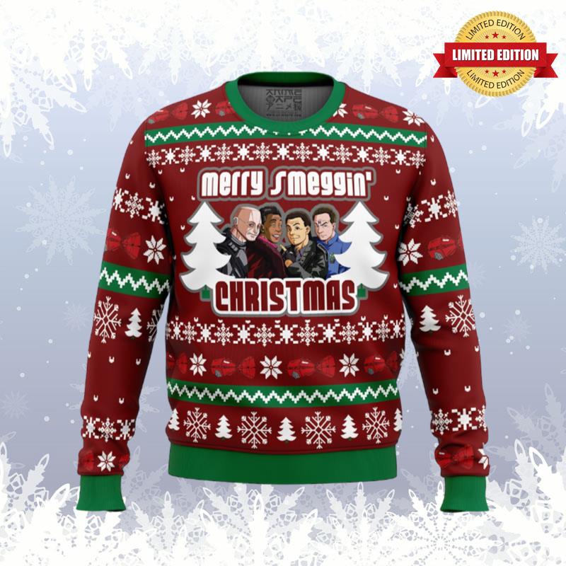 Merry Smeggin' Christmas Red Dwarf Ugly Sweaters For Men Women