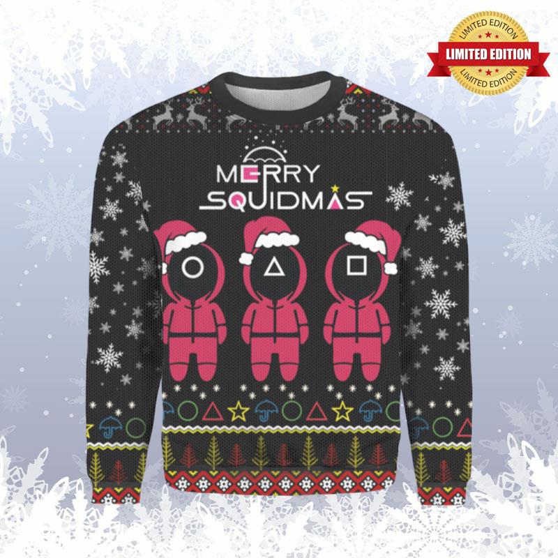 Merry Squidmas Ugly Sweaters For Men Women