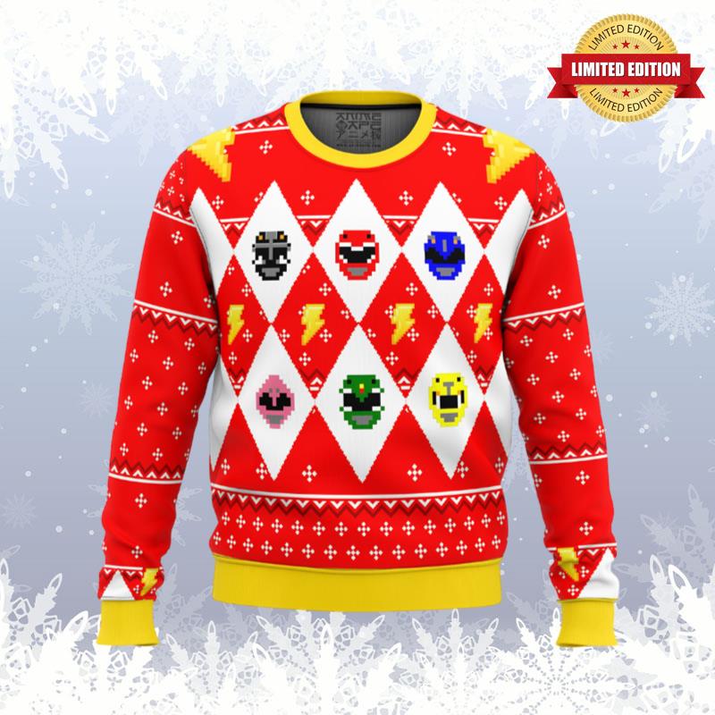 Mighty Morphin Power Rangers Ugly Sweaters For Men Women