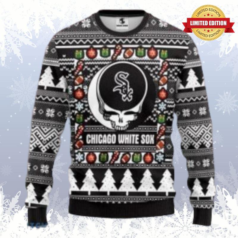 Mlb Chicago White Sox Grateful Dead Christmas Ugly Sweaters For Men Women