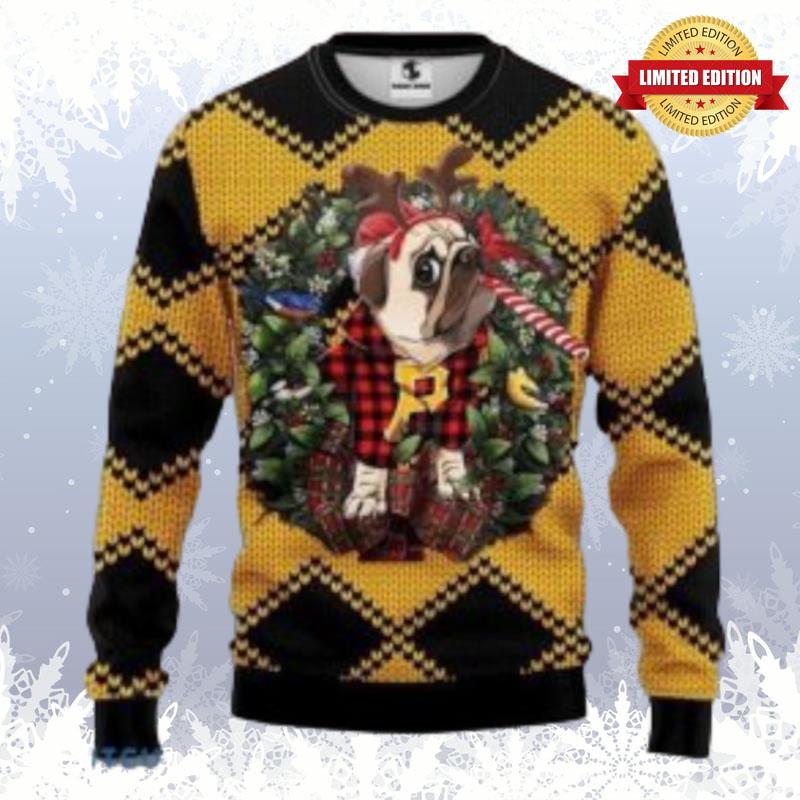 Mlb Pittsburgh Pirates Pug Dog Christmas Ugly Sweaters For Men Women