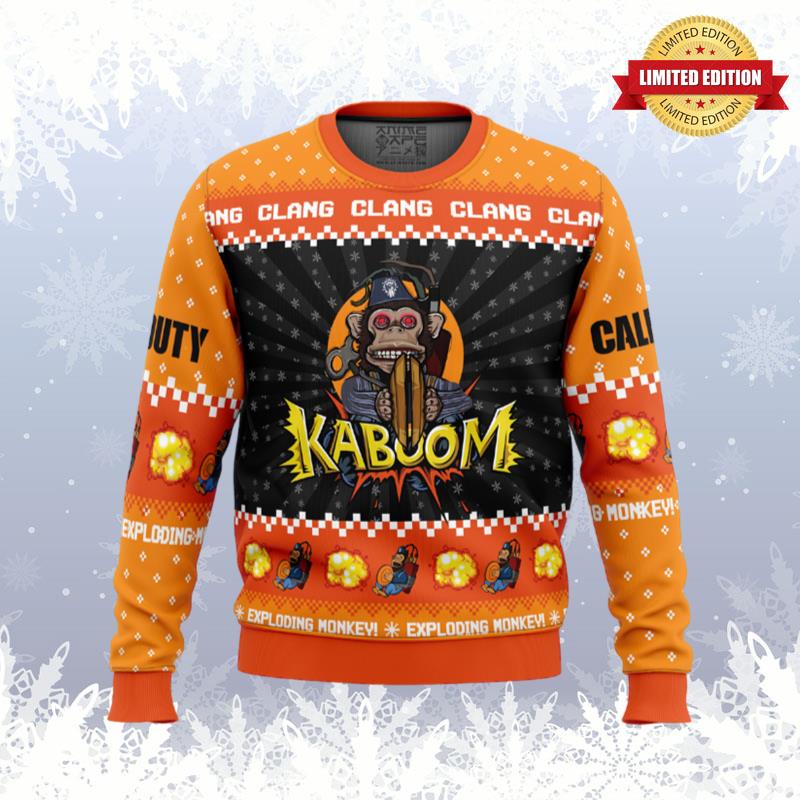 Monkey Bomb Call of Duty Ugly Sweaters For Men Women