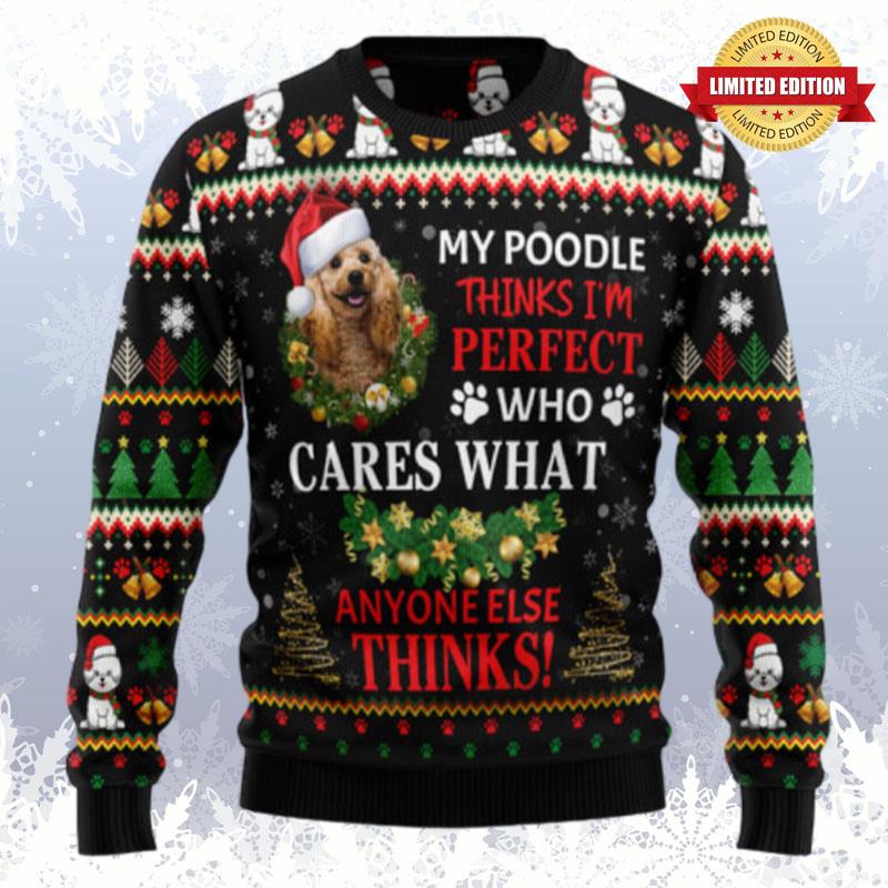 My Poodle Thinks I? Perfect Ugly Sweaters For Men Women