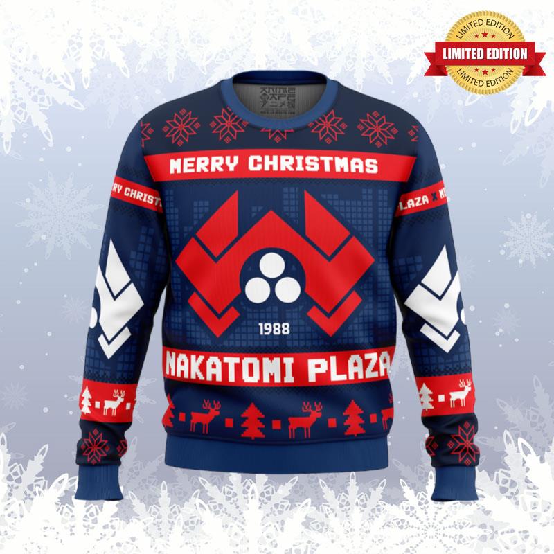 Nakatomi Plaza Die Hard Ugly Sweaters For Men Women