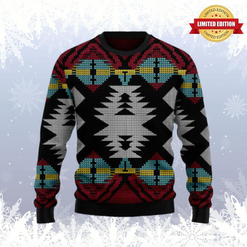 Native American Pattern T1910 Ugly Christmas Sweater Ugly Sweaters For Men Women