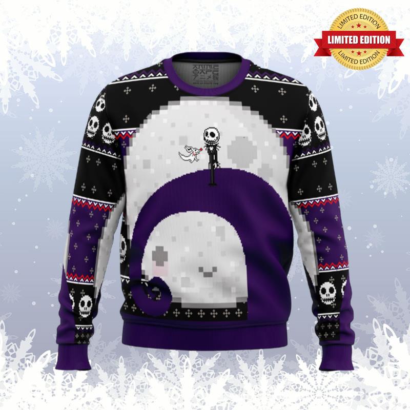 Nightmare Before Christmas Jack Moon Ugly Sweaters For Men Women