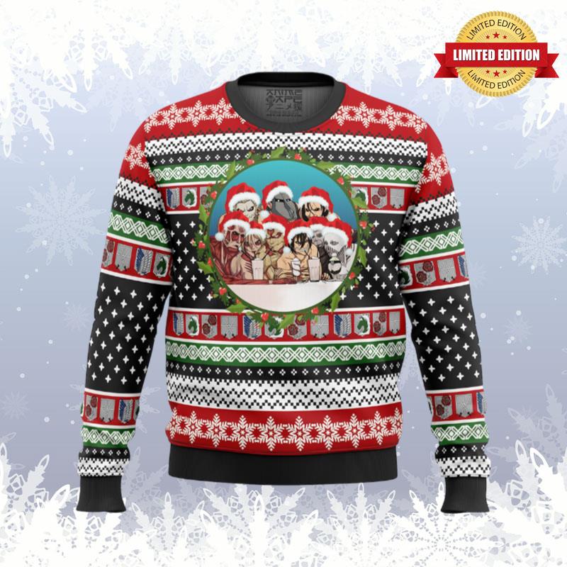 Nine Titans Attack on Titan Ugly Sweaters For Men Women