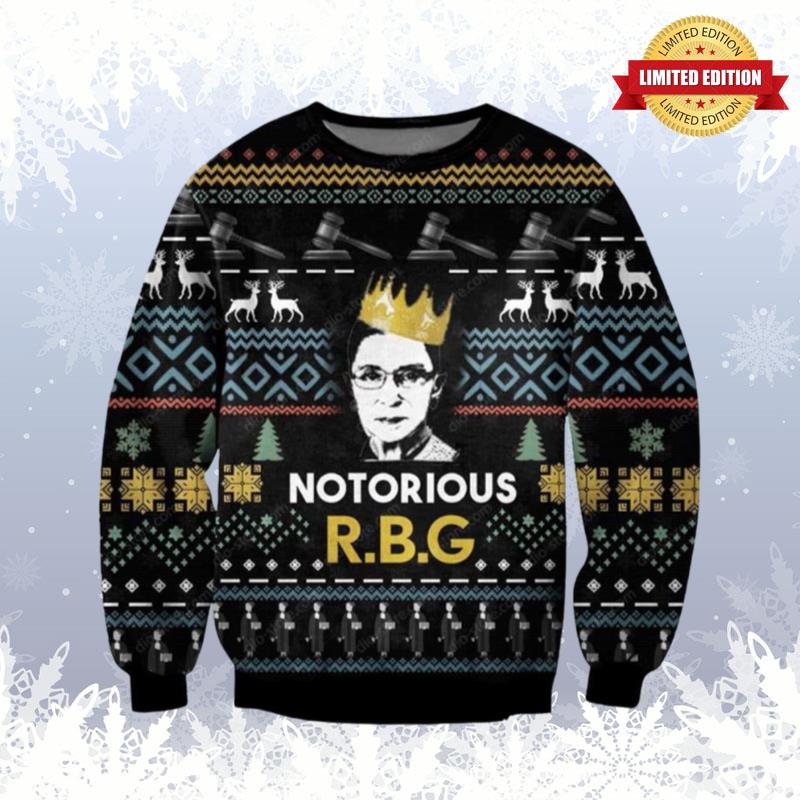 Notorious Rbg Ugly Sweaters For Men Women