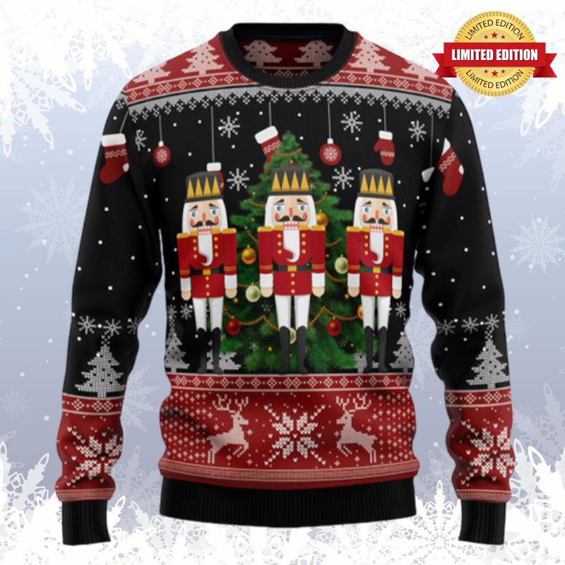 Nutcracker Christmas Tree Ugly Sweaters For Men Women