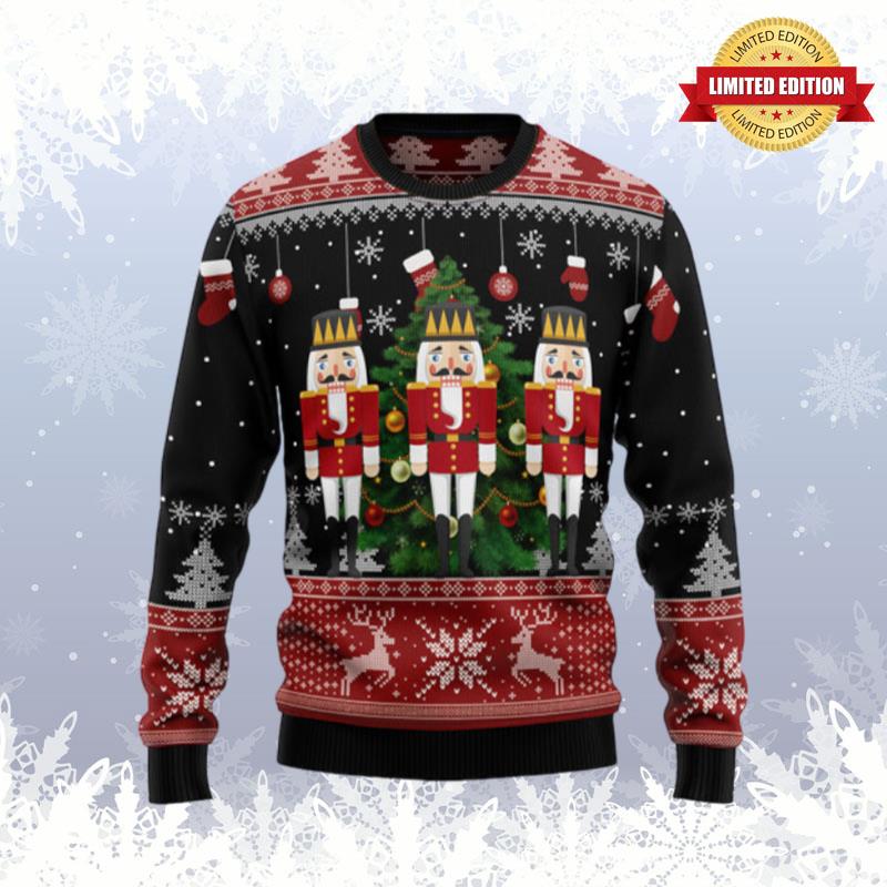 Nutcracker Christmas Tree Ugly Sweaters For Men Women