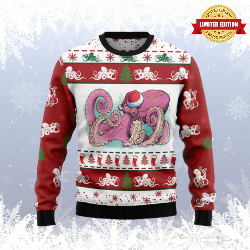 Octopus Noel Ugly Sweaters For Men Women