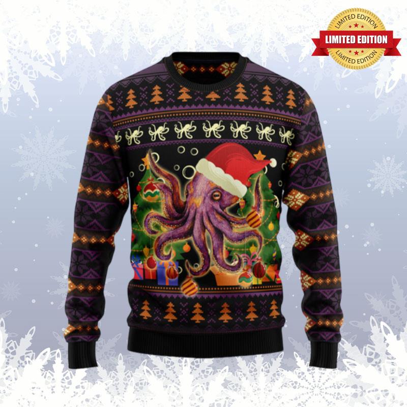 Octopus Ornament Ugly Sweaters For Men Women