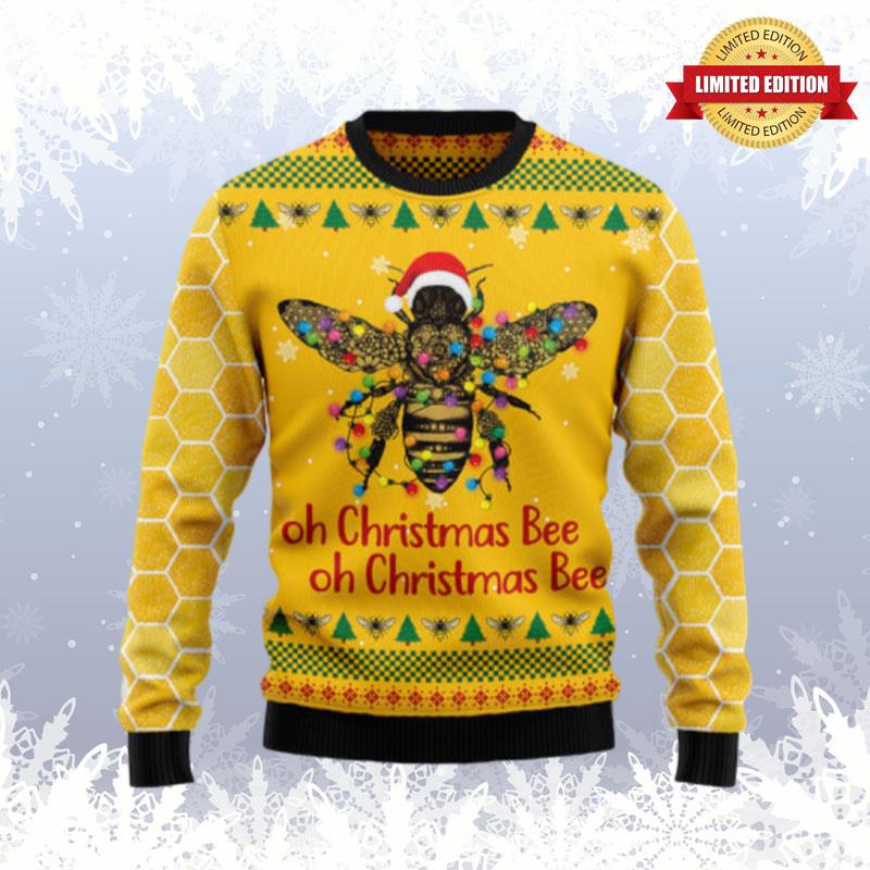 Oh Christmas Bee 1 Ugly Sweaters For Men Women