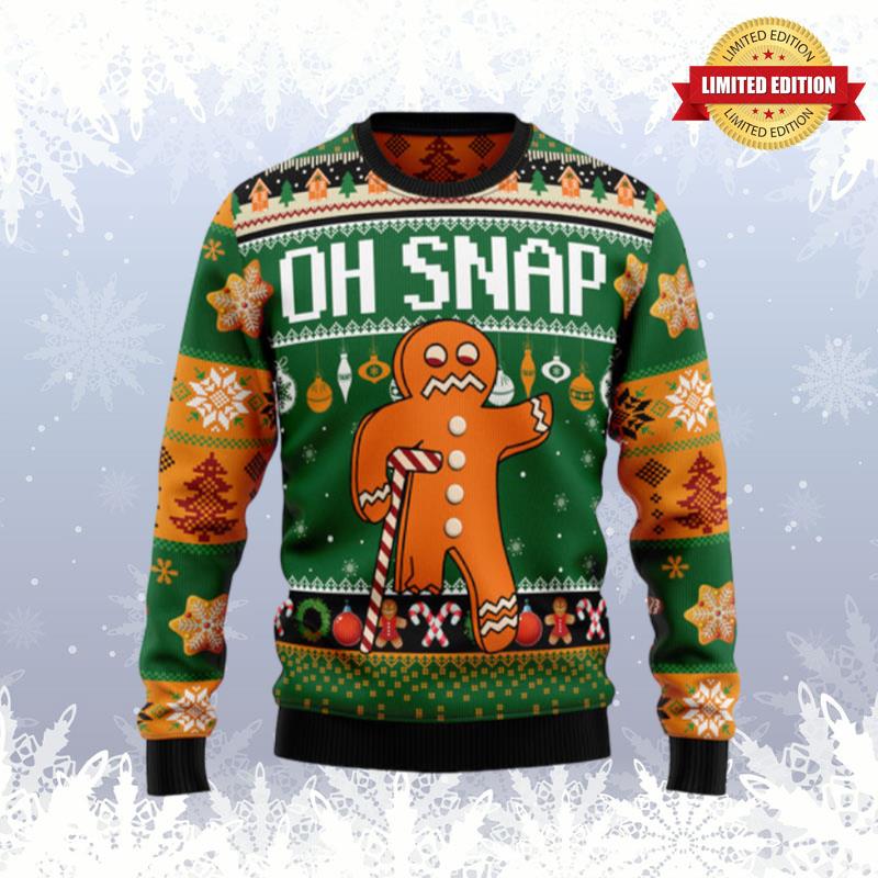 Oh Snap Gingerbread Ugly Sweaters For Men Women