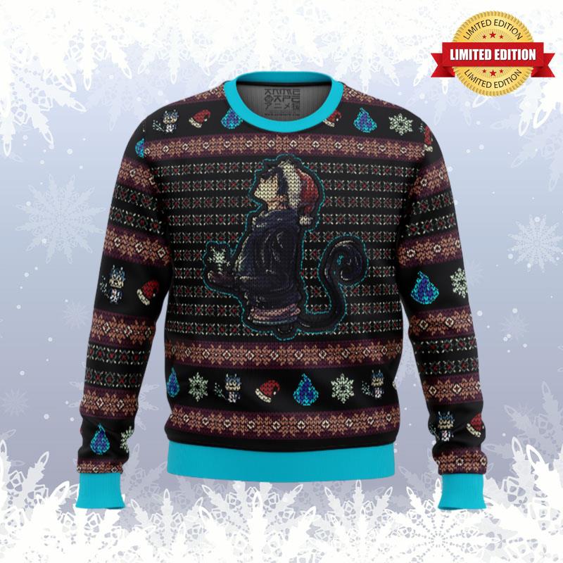 Okumura Rin Blue Exorcist Ugly Sweaters For Men Women