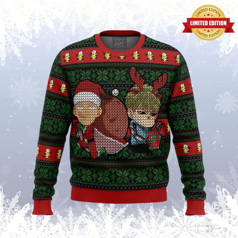 One Punch Man Holiday Ugly Sweaters For Men Women