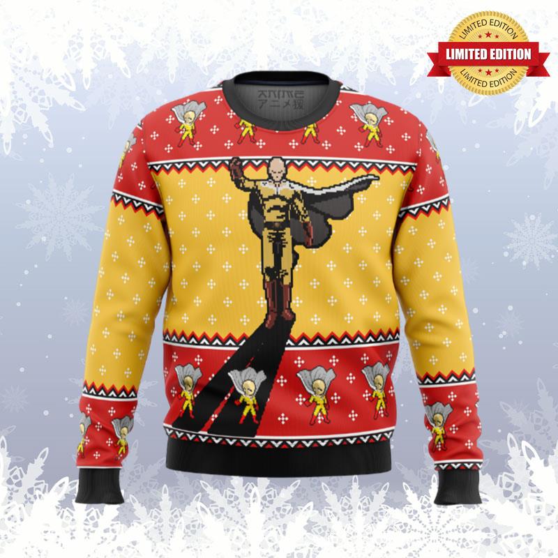 One Punch Man Saitama Shadow Ugly Sweaters For Men Women