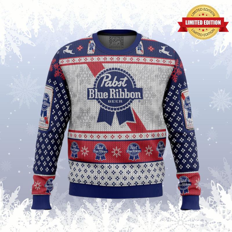 Pabst Blue Ribbon Ugly Sweaters For Men Women