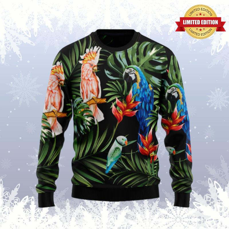 Parrot Tropical Ugly Sweaters For Men Women