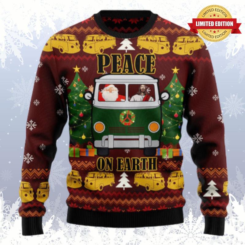 Peace On Earth Ugly Sweaters For Men Women