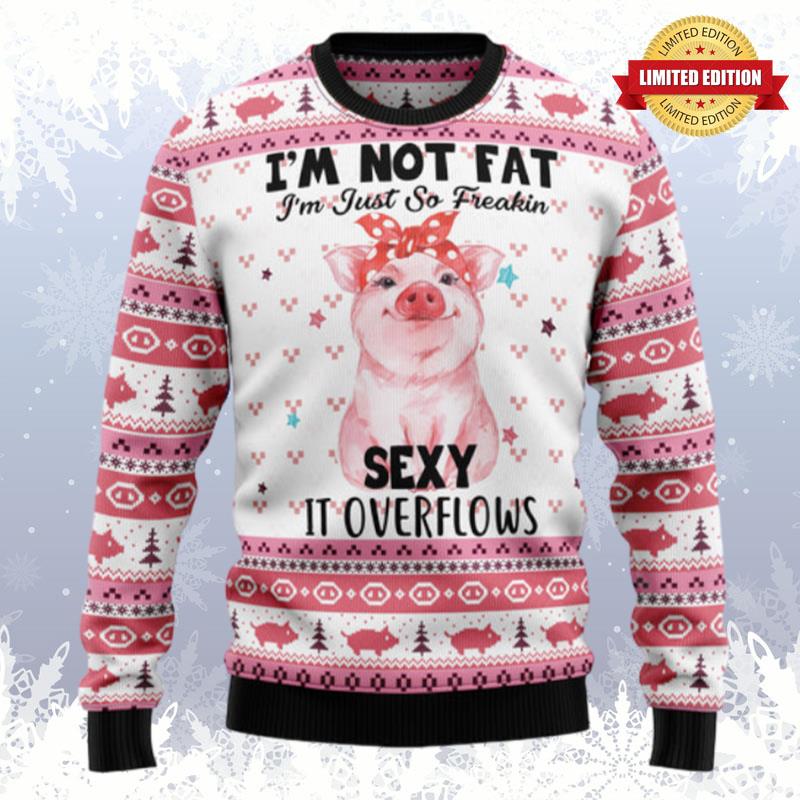 Pig Overflows Ugly Sweaters For Men Women