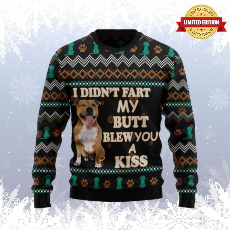 Pit Bull A Kiss Ugly Sweaters For Men Women