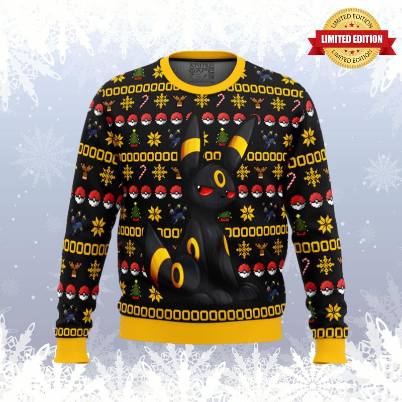 Pokemon Christmas Umbreon Ugly Sweaters For Men Women