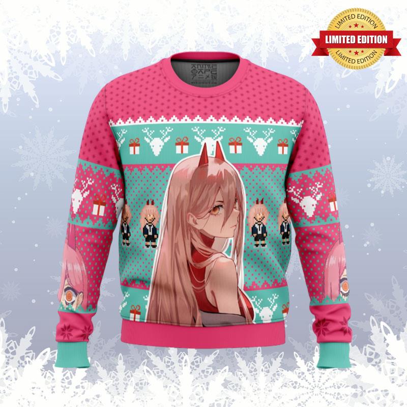 Power Chainsaw Man Ugly Sweaters For Men Women