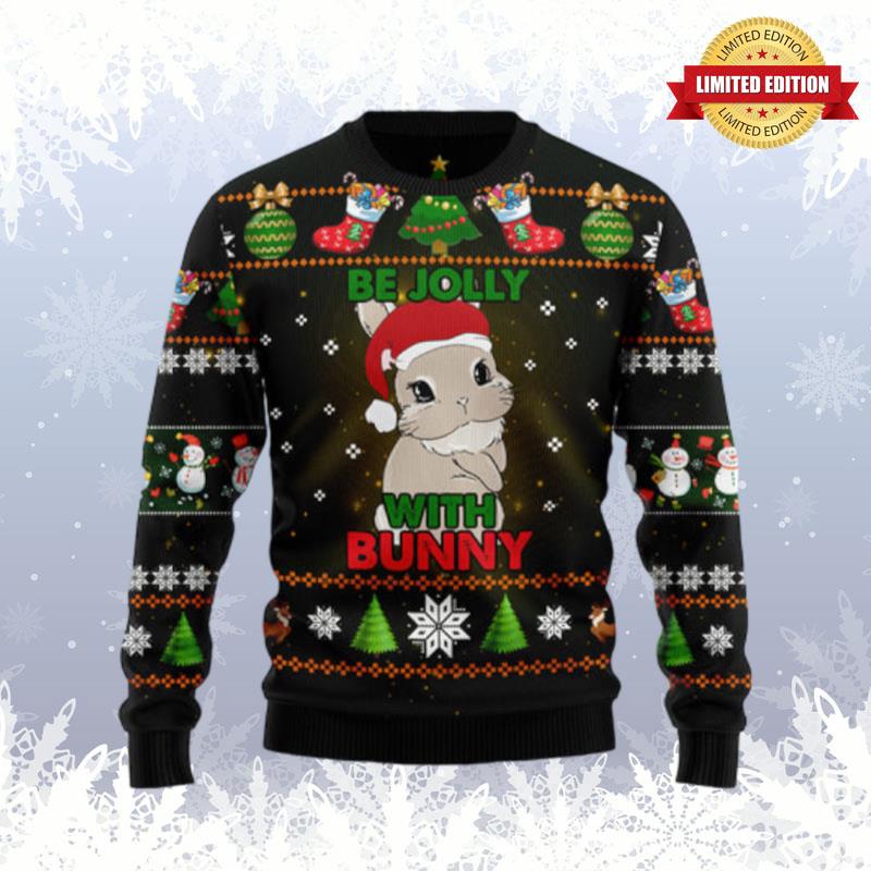 Rabbit Be Jolly Ugly Sweaters For Men Women