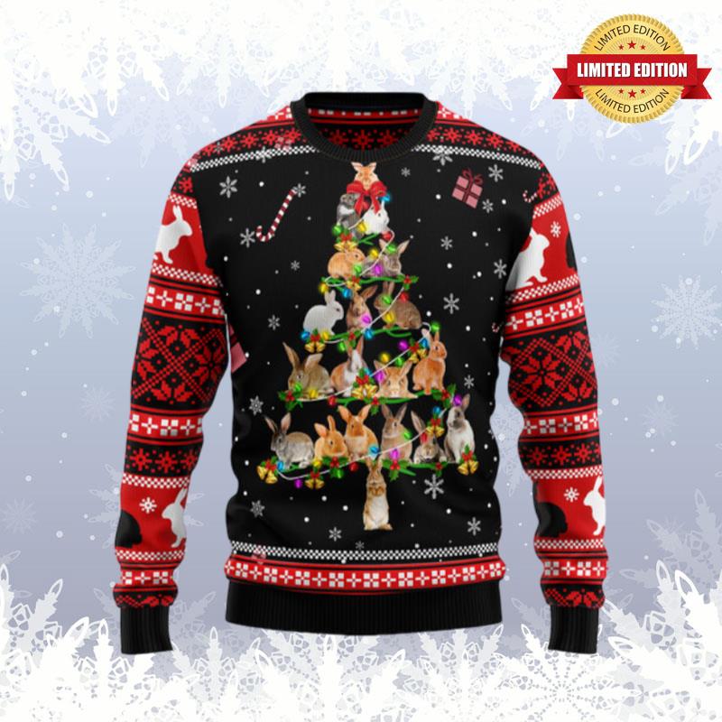 Rabbit Pine Christmas Ugly Sweaters For Men Women