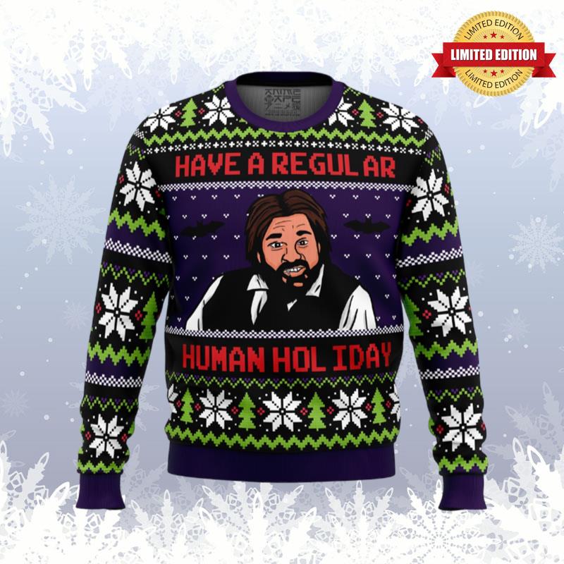 Regular Human Holiday What We Do In The Shadows Ugly Sweaters For Men Women