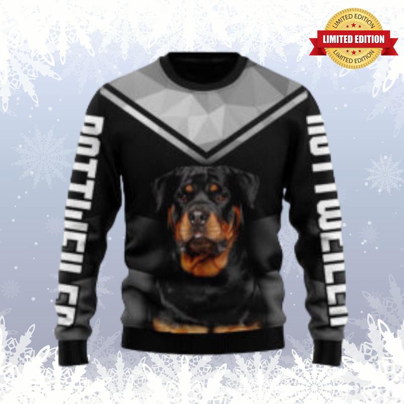 Rottweiler Dog Lover Black Ugly Sweaters For Men Women